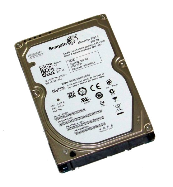 D111N Dell 500GB 7200RPM SATA 3Gb/s 16MB Cache 2.5-inch Hard Drive