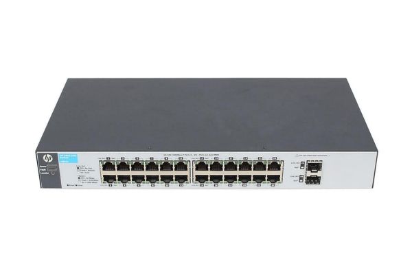 1810-24GV2 HP ProCurve 1810 Series 1810-24G v2 24 x Ports 10/100/1000Base-T + 2 x SFP (mini-GBIC) Ports Layer 2 Managed 1U Rack-mountable Gigabit Ethernet Network Switch