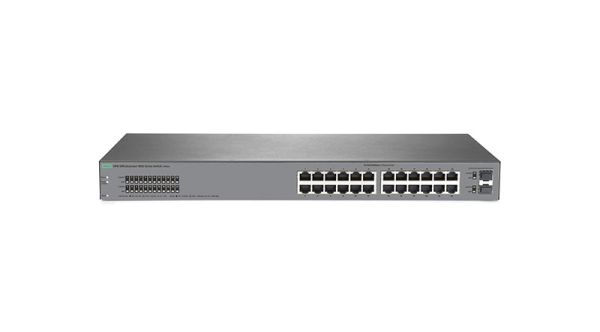 1820-24G HP OfficeConnect 24 x Ports 10/100/1000Base-T + 2 x Ports SFP (mini-GBIC) Gigabit Ethernet Network Switch