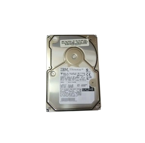 19K0614 IBM 18.2GB 10000RPM Ultra-160 SCSI 80-Pin Hot Pluggable 3.5-inch Hard Drive with Tray