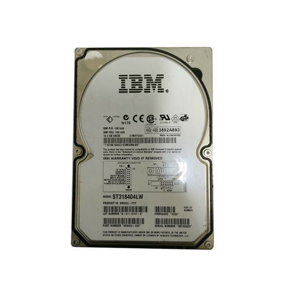 19K1485 IBM 18.4GB 10000RPM Ultra-160 SCSI 3.5-inch Hard Drive
