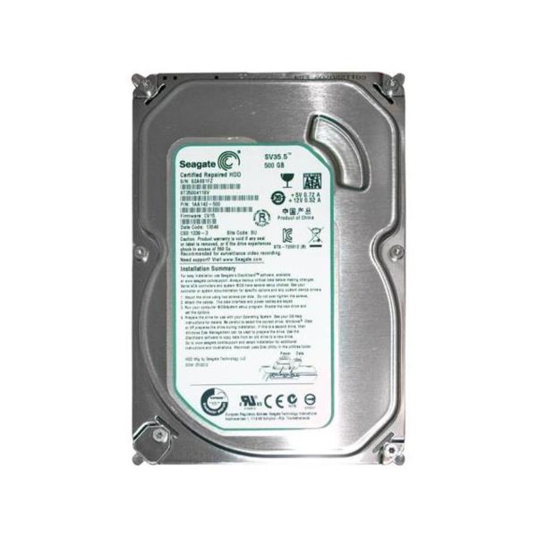 1AA142-500 Seagate 500GB 7200RPM SATA 6Gb/s 3.5-inch Hard Drive