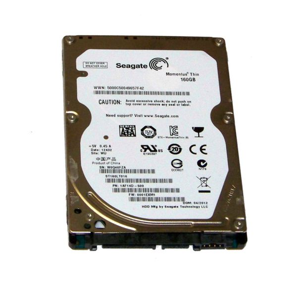 1AF14D-500 Seagate 160GB 7200RPM SATA 3Gb/s 2.5-inch Hard Drive