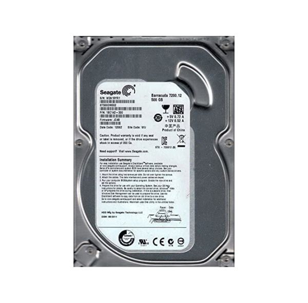 1BC142-300 Seagate 500GB 7200RPM SATA 6Gb/s 3.5-inch Hard Drive