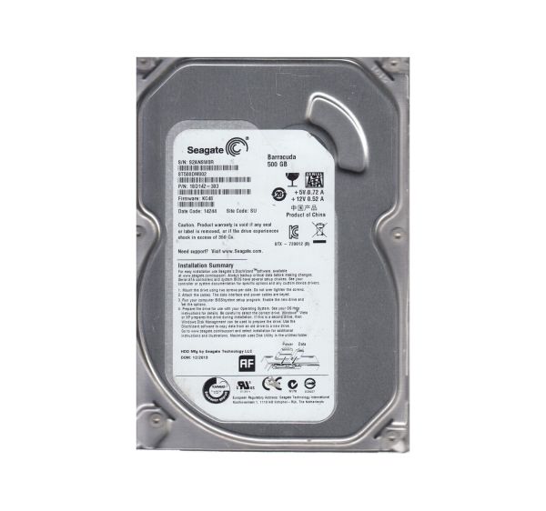 1BD142-303 Seagate 500GB 7200RPM SATA 6Gb/s 16MB Cache 3.5-inch Hard Drive