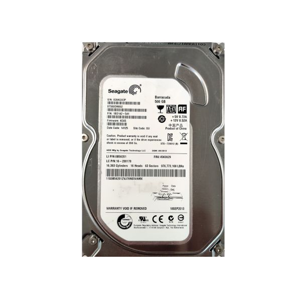1BD142-541 Seagate 500GB 7200RPM SATA 3.5-inch Hard Drive