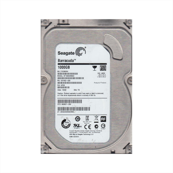 1CH162-020 Seagate 1TB 7200RPM SATA 6Gb/s 3.5-inch Hard Drive