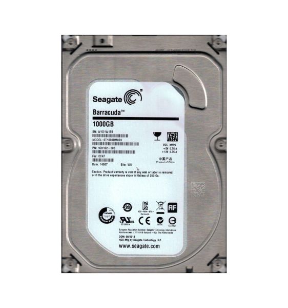 1CH162-305 Seagate 1TB 7200RPM SATA 6Gb/s 3.5-inch Hard Drive