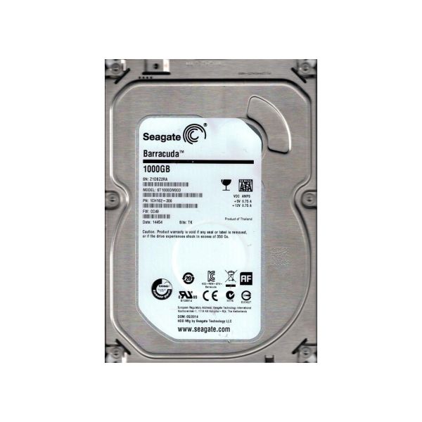1CH162-306 Seagate 1TB 7200RPM SATA 6Gb/s 3.5-inch Hard Drive