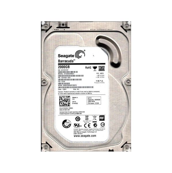 1CH164-501 Seagate 2TB 7200RPM SATA MDL LFF 3.5-inch Hard Drive