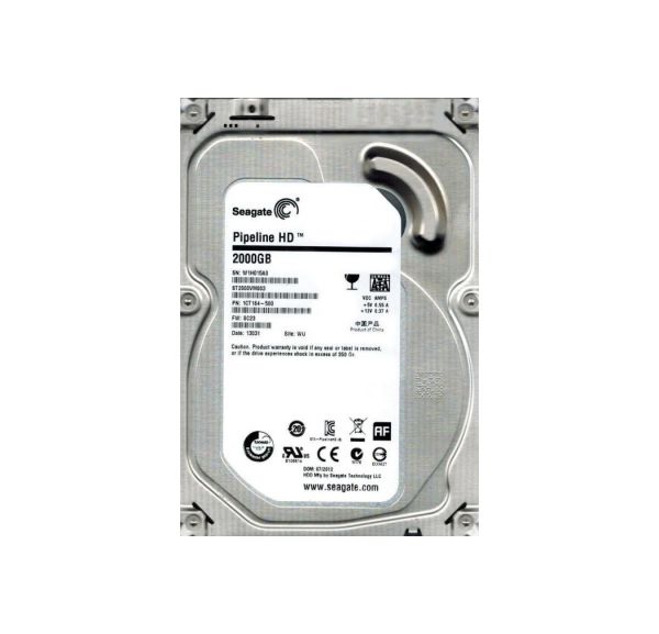 1CT164-500 Seagate Pipeline HD 2TB 5900RPM SATA 6Gb/s 64MB Cache 3.5-inch Hard Drive