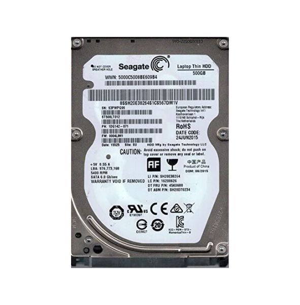 1DG142-071 Seagate 500GB 5400RPM SATA 3Gb/s 2.5-inch Hard Drive