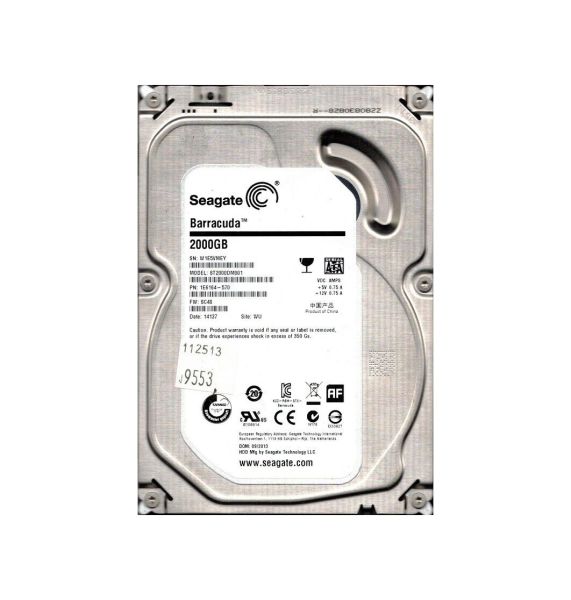 1E6164-570 Seagate 2TB 7200RPM SATA 3.5-inch Hard Drive