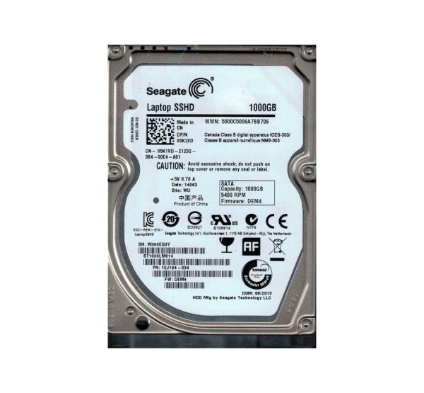1EJ164-034 Seagate 1TB 5400RPM SATA 6Gb/s 2.5-inch Hard Drive