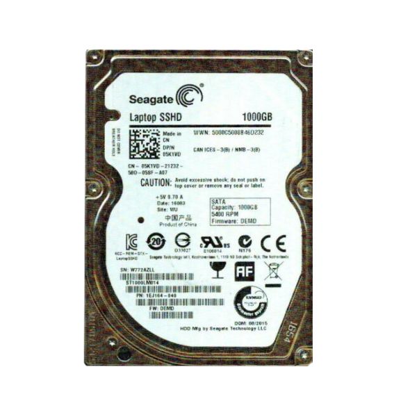 1EJ164-040 Seagate 1TB 5400RPM SATA 6Gb/s 2.5-inch Hard Drive