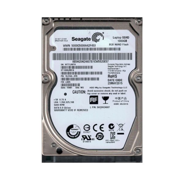 1EJ164-076 Seagate 1TB 5400RPM SATA 6Gb/s 2.5-inch Hard Drive