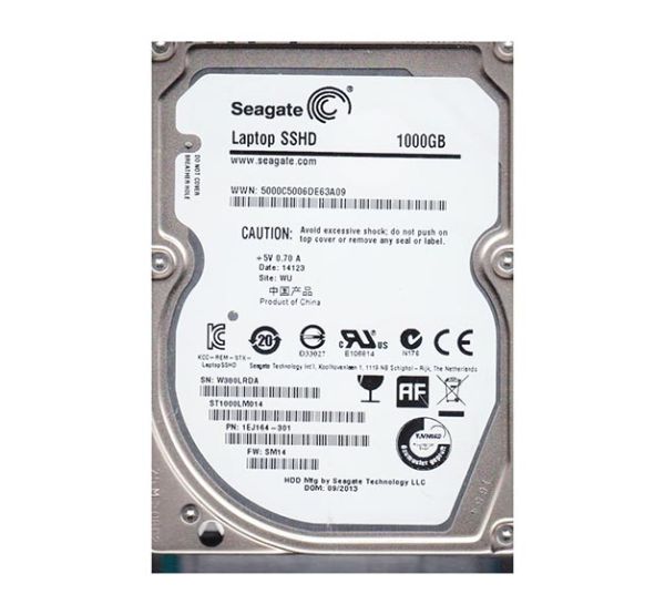 1EJ164-301 Seagate 1TB 5400RPM SATA 6Gb/s 64MB Cache 8GB Multi-Level-Cell NAND 2.5-inch Hybrid Hard Drive