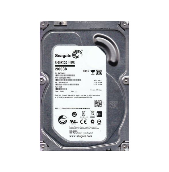 1ER164-301 Seagate 2TB 7200RPM SATA 6Gb/s 3.5-inch Hard Drive