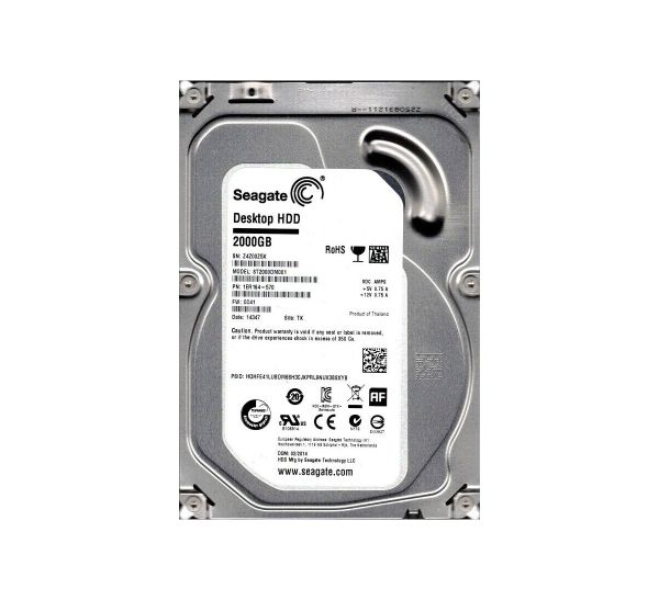 1ER164-570 Seagate BarraCuda 2TB 7200RPM SATA 6Gb/s 64MB Cache 3.5-inch Hard Drive