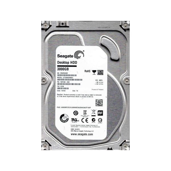 1ER166-302 Seagate 3TB 7200RPM SATA 6Gb/s 3.5-inch Hard Drive
