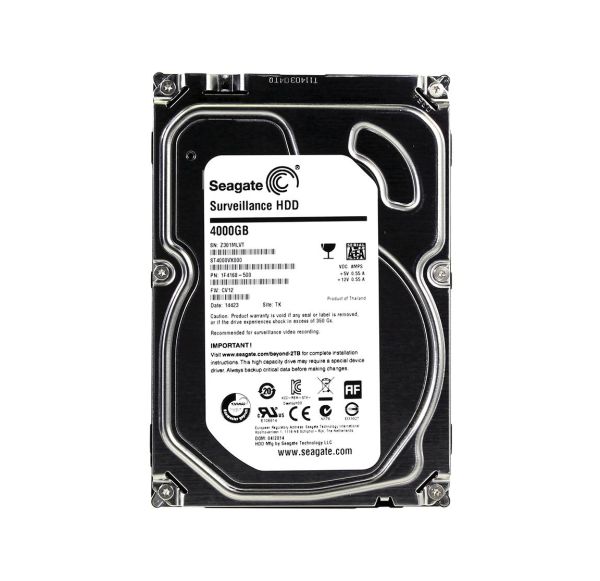 1F4168-500 Seagate Surveillance HDD 4TB 5900RPM 3.5-inch SATA 6Gb/s 64MB Cache Hard Drive