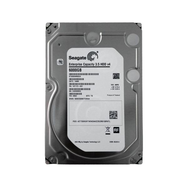 1HT17Z-001 Seagate Capacity V.4 6TB 7200RPM SATA 6Gb/s 128MB Cache 512e 3.5-inch Enterprise Hard Drive