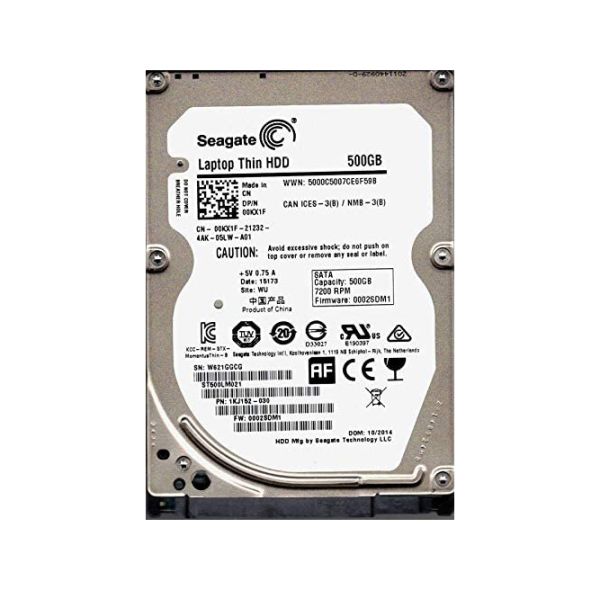 1KJ152-030 Seagate 500GB 7200RPM SATA 3Gb/s 2.5-inch Hard Drive
