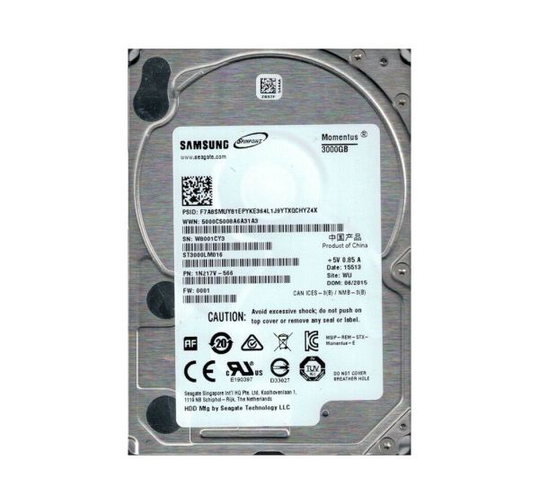 1N217V-566 Seagate 3TB 5400RPM SATA 6Gb/s 2.5-inch Hard Drive