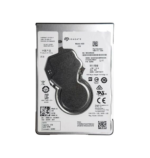 1R8174-030 Seagate 2TB 5400RPM SATA 6Gb/s 2.5-inch Hard Drive