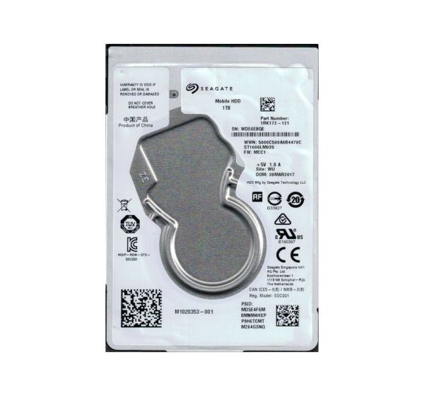 1RK172-121 Seagate 1TB 5400RPM SATA 6Gb/s 2.5-inch Hard Drive