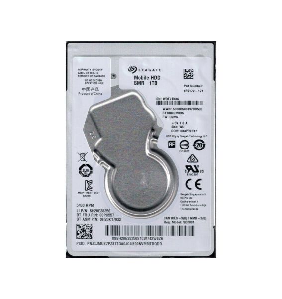 1RK172-171 Seagate 1TB 5400RPM SATA 6Gb/s 2.5-inch Hard Drive
