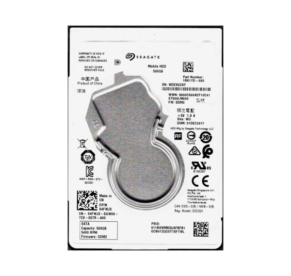 1RK17D-030 Seagate 500GB 5400RPM SATA 6Gb/s 2.5-inch Hard Drive
