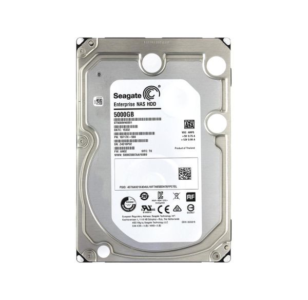 1SF17X-500 Seagate NAS HDD 5TB 7200RPM 3.5-inch 128MB Cache SATA 6Gb/s Enterprise Hard Drive