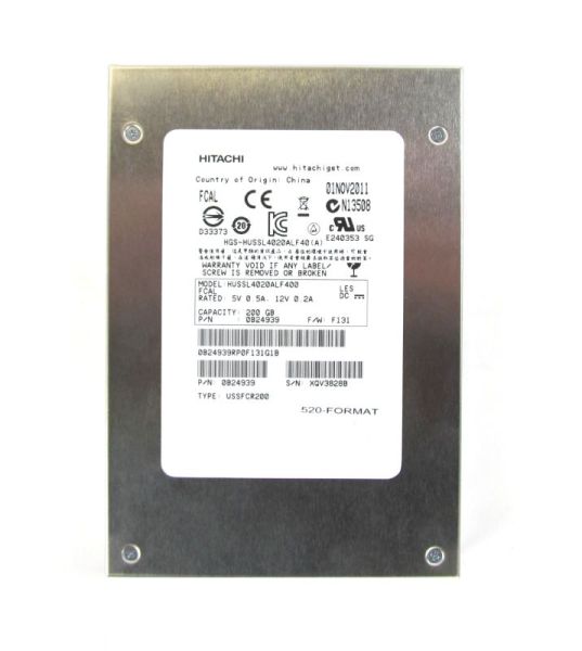 HUSSL4020ALF400 Hitachi UltraStar SSD400S 200GB Single-Level-Cell Fibre Channel 4Gb/s 3.5-inch Solid State Drive