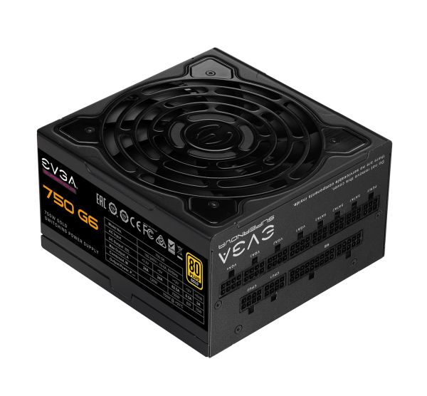 220-G6-0750-X1 EVGA SuperNOVA G6 750-Watts 100-240V AC 10-5A 60-50Hz 80-Plus Gold Fully Modular ATX Power Supply with FDB Fan