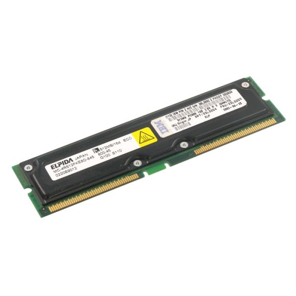 33L3255 IBM 512MB 800 MHz PC800 ECC 184-Pin RDRAM RIMM Memory Module