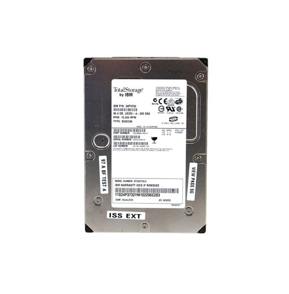 24P3732 IBM 36.4GB 15000RPM Ultra-320 SCSI 80-Pin Hot Swapable Hard Drive