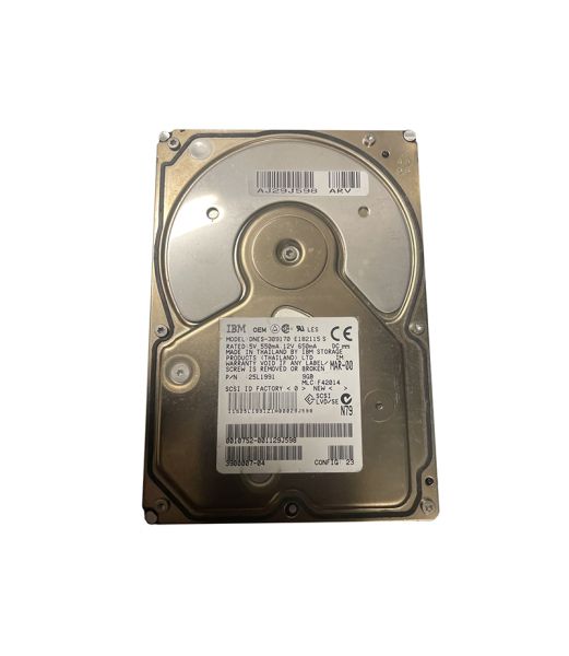 25L1991 IBM Ultrastar 18ES 9.1GB 7200RPM Ultra2 Wide SCSI 80-Pin 2MB Cache 3.5-inch Hard Drive