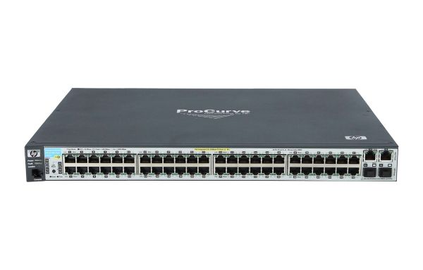 2610-48-PWR HP ProCurve 2610-48-PWR 48 x Ports 10/100Base-T + 2 x Ports SFP (mini-GBIC) + 2 x Ports 1000Base-T 1U Rack-mountable Layer 3 Managed Fast Ethernet Network Switch