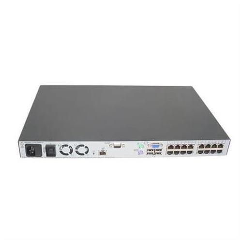 262585-B21 Compaq 16 x Ports RJ-45 + 1 x Port DB-9 + 1 x Port 15-Pin 1U Rack-Mountable KVM Switch