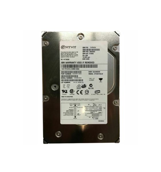 26K5680 IBM 36.4GB 15000RPM Ultra-320 SCSI 3.5-inch Hard Disk Drive