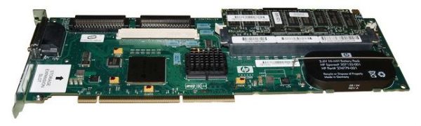 273915B21 HP Smart Array 6402 Dual Channel PCI-X Ultra320 SCSI 133MHz 128MB Cache (BBWC) RAID Controller Card