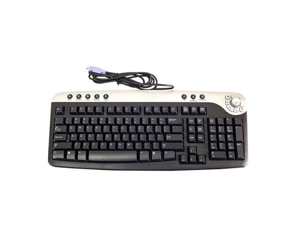 2R400 Dell PS2 Multimedia Black Silver Keyboard