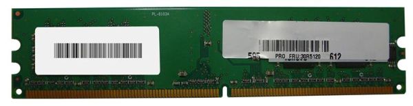 30R5120 IBM 256MB DDR2-667MHz PC2-5300 non-ECC Unbuffered CL5 240-Pin DIMM 1.8V Memory Module
