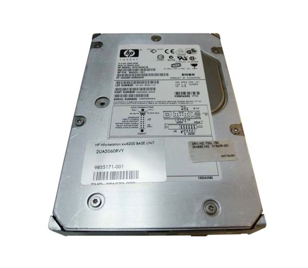 315639-005 HP 72.8GB 15000RPM Ultra-320 SCSI non Hot-Plug LVD 68-Pin 3.5-inch Hard Drive