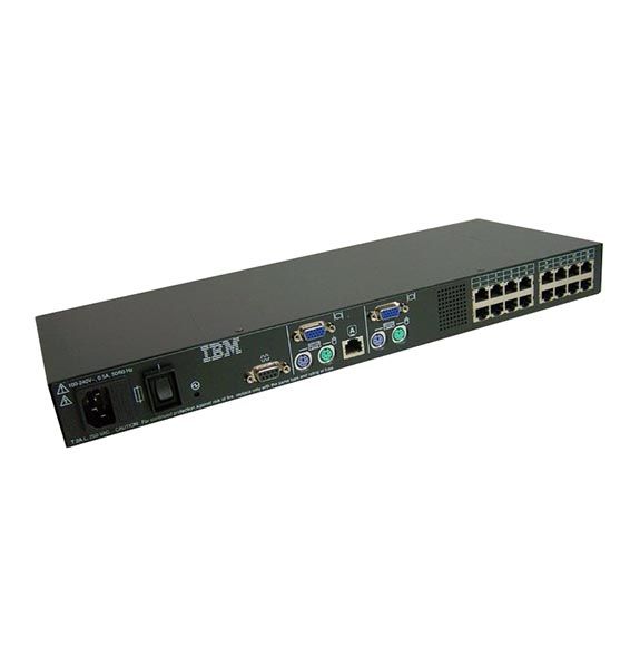 31R3143 IBM 2X16 LOCAL CONSOLE MANAGER KVM Switch - 16 Ports - PS/2 - CAT5