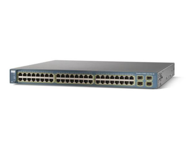 3560E-48TD Cisco Gigabit Switch 48-Port 2X X2-10Gb-Sr 1X Pws 1X Fan