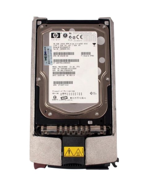 365699-001 HP 36.4GB 15000RPM Ultra-320 SCSI Hot-Pluggable LVD 80-Pin 3.5-inch Hard Drive