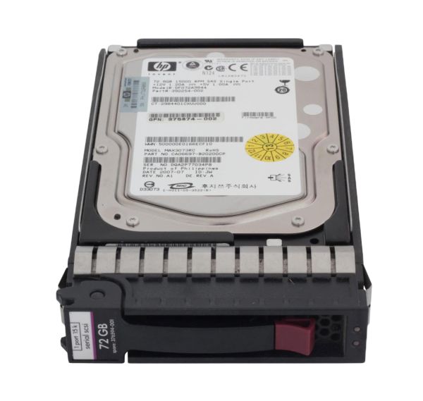 375874-002 HP 73GB 15000RPM SAS 3GB/s Hot-Pluggable Single Port 3.5-inch Hard Drive