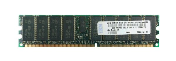 38L5087 IBM 2GB DDR-266MHz PC2100 ECC Registered CL2.5 184-Pin DIMM 2.5V Memory Module